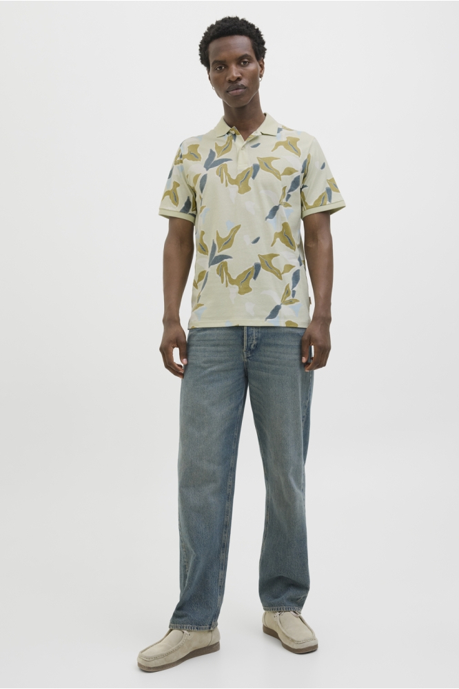 JORALMERIA AOP POLO SS 12276835 CELADON TINT